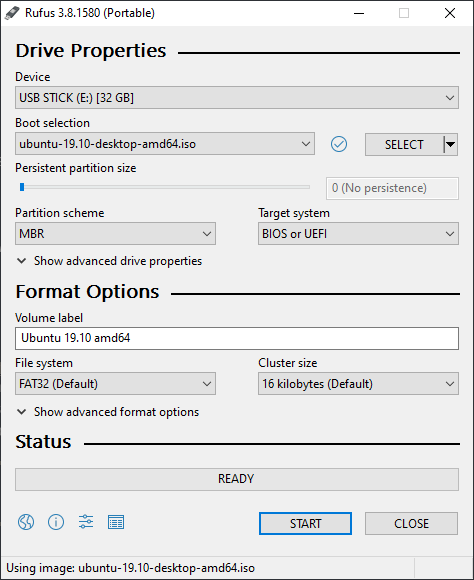 rufus usb tool ubuntu